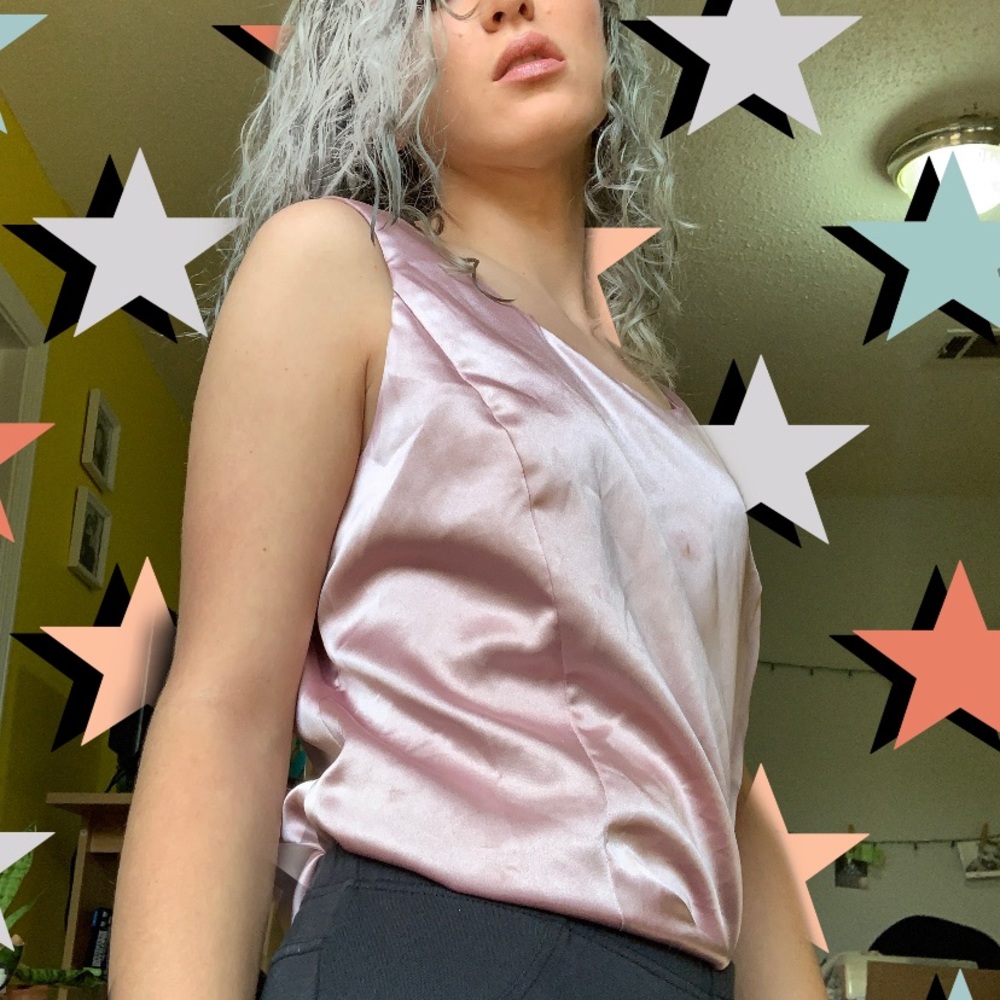 Satin tank top